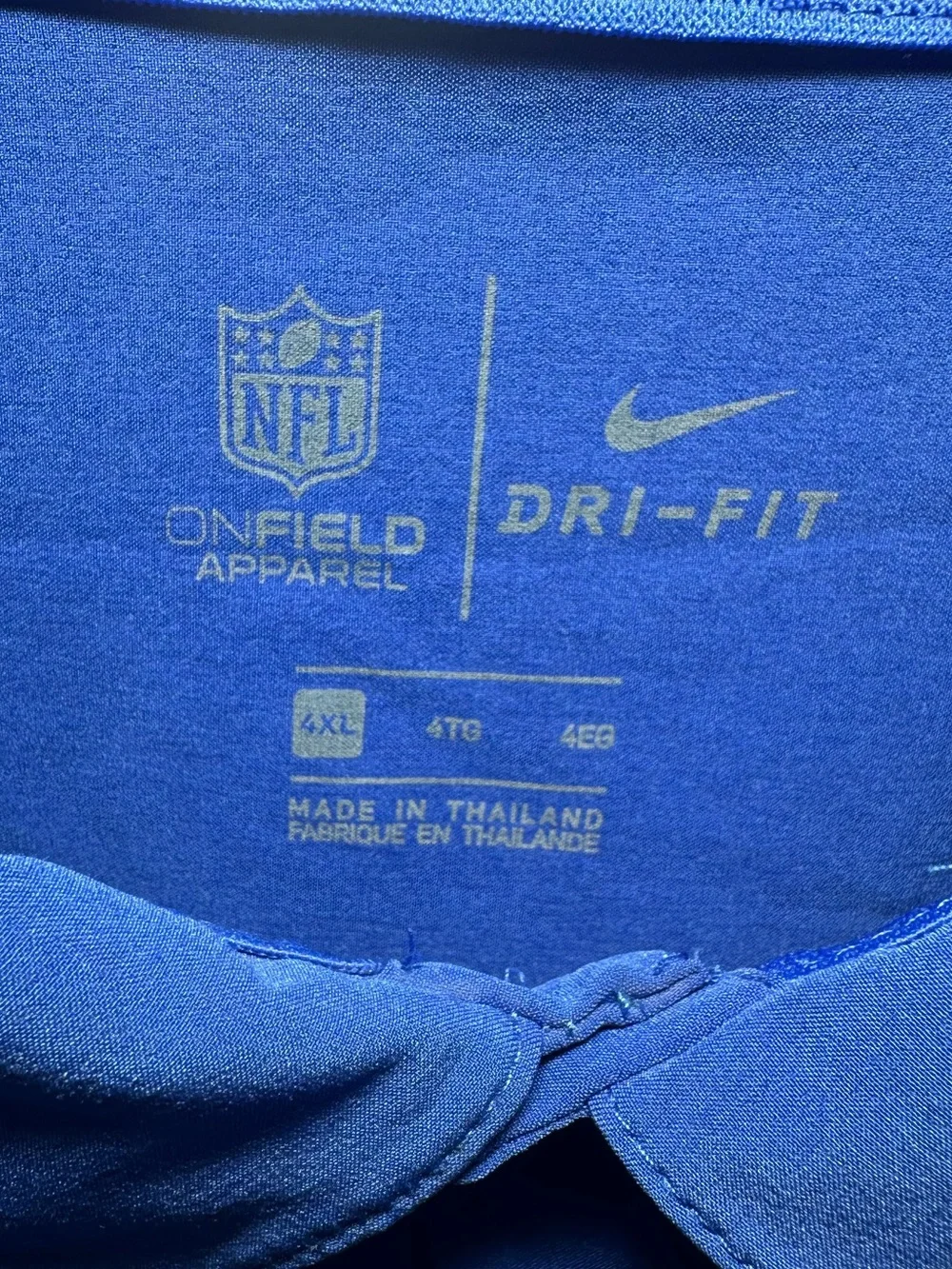 Nike Dri Fit On Files Los Angeles Rams Short Sleeve Polo Size 4XL Mens